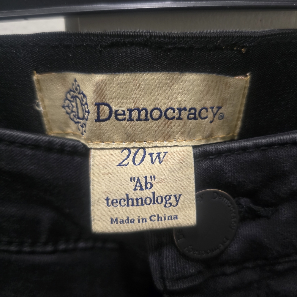 Democracy "Ab" solution Black Slim Straight Leg Jeans - Size 20W - Picture 3 of 13